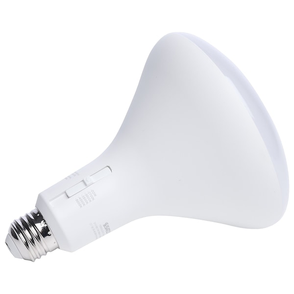 11 Watt BR40 LED - 27K/30K/35K/40K/50K CCT Selectable - Dim To Warm - White Finish - 120 Volt